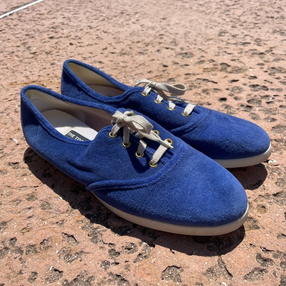 Blue Suede Lace-Up Flats - The Tread by Easy Spirit